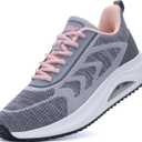 IIV Women's Walking Shoes | Arch Support Orthotic Tennis Shoes | Plantar Fasciitis Sneakers for Pain Relief (6.5, Greypink)