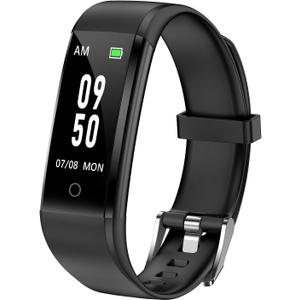 GRV No Bluetooth Pedometer Watch Fitness Tracker No Phone Needed, Step Counter Calories/Sleep Tracker for Walking Running for Men Women Waterproof (Black)