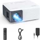 YOTON Mini Projector, Portable Phone Projector 1080P Supported, 6000 Lumens Brightness Home Projector Y3 Compatible with Fire Stick, HDMI, USB, PS5, Xbox, iOS, Android, Laptop