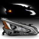 AKKON - Fits 2019-2022 Nissan Altima LED DRL Projector OE Headlights w/High Beam Assist - Right Replacement (Right Passenger Side)