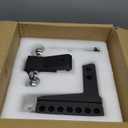 Aluminum Adjustable Trailer Hitch Fits 2-inch Receiver, 6-inch Drop, Solid Tube Hitch -12,500 LBS, 2 and 2-5/16 inch Balls