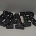 Black Bar Sign, Marquee Light Up Letters LED Marquee Number Lights Sign for Night Light Home Bar Christmas Lamp Birthday Party Wedding Decoration-BAR