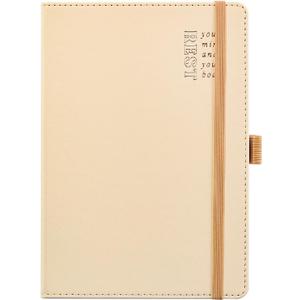 Happy Planner Undated Guided Disc-Bound Journal, 80 Pages, A5 Size, Wellness Layout, Ivory