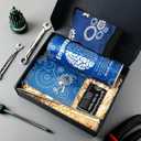 Geiserailie 6 Pcs Christmas Engineer Gifts Set for Men Include Tumbler Cup, Engineering Ruler, Socks, Keychain, Greeting Card, Gift Box for Mechanical Engineering Student Retirement Birthday Gift