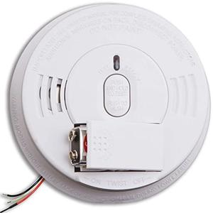 Kidde Smoke Detector, Hardwired Smoke Alarm with Battery Backup, Front-Load Battery Door, Test-Silence Button, 1 Pack