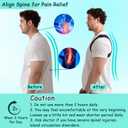 King Mills Plus Size Back Brace, Back Brace Posture Corrector for Women and Men, Ideally Use as Plus Size XL to XXXL Back Straps for Posture, Back Spine Corrector, or Rounded Shoulder Corrector (Black)