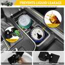 Cup Holder for 2024 2025 Lexus GX550 Center Console Cup Holder Insert Silicone Cupholder Coaster Liner for 24 25 GX 550 Interior Accessories Black