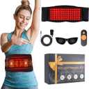 Infrared Red Light Therapy Belt:LED Lamp Vibration Near Body Pain Relief Device Wrap Red Light Therapy for Body with Timer Remote Control for Back Shoulder Waist Muscle
