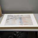 Framed Neutral Abstract Landscape Wall Art for Bedroom, Set of 2 Tree Canvas Large Artwork for Living Room Walls, Modern Nature Scenic Paintings Prints for Office Hallway Home Wall Decor, 20x30 Inch (Neutral Blush Blue)