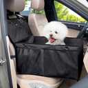 Pecute Extra Stable Dog Car Seat, Dog Car Seats for Small Dogs, Anti-Scratch&Waterproof Puppy Car Seat, Pet Car Seat with Safety Leash for Dogs and Cats, Dog Travel Bed Suitable for All Vehicles