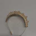 COCIDE Gold Tiara and Crown for Women Birthday Headband for Girls Crystal Queen Crown Hair Accessories for Bride Party Bridesmaids Bridal Prom Halloween Costume Cosplay Christmas Gifts (DARK GOLD)