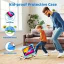 iPad Air 4/5 Case for Kids, Dinosaur EVA Kid-Proof Case with Stand Handle, Shockproof, Durable, Perfect for Protecting Tablet from Kids, Educational Activities, Reading, Video and Gaming