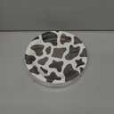 BLUE PANDA 48 Pack Cow Print Paper Plates (9 Inch) for Barnyard Birthday, Farm Animal Party - Cow Baby Shower Supplies (Brown Foil Print)