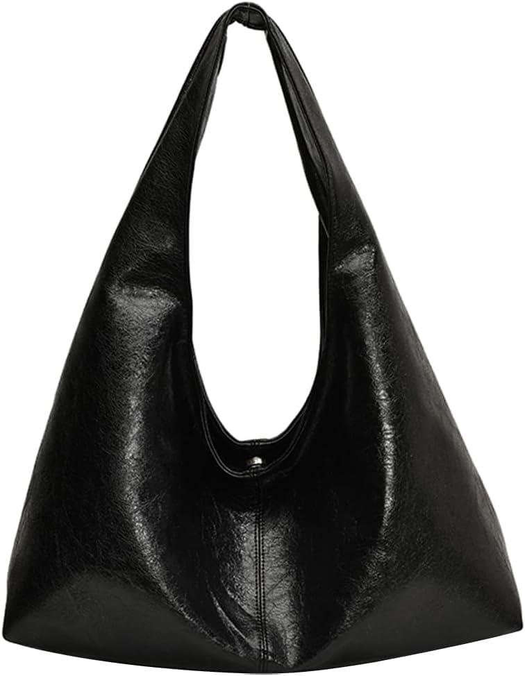 Burgundy Purse Large Tote Bags for Women Slouchy Hobo Bag Leather Hobo Bags for Women