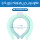 Reusable Cooling Neck Wrap for Hot Weather, Neck Cooling Tube, Adjustable Cold Therapy Wrap for Outdoor Sports, Golf, Gardening, Transparent PVC with 6Hrs Cooling, Adult & Youth (Green)