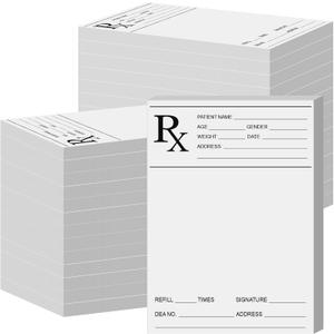 20 Pack Prescription Pad for Doctor Pharmacist Rx Notepad 100 Sheets Doctor Prescription Paper Per Pad Pharmacist Memos for Office Working Gift