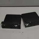 SRIWATANA Small Floating Shelves Wall Mounted, Wood Shelf for Decoration and Storage Set of 4, Mini Display Shelf for Bedroom, Bathroom, Kitchen, Office (Black, 4 inch)