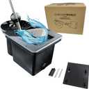 Club Clean  Original Golf Cart Ball & Club Washer Kit with Universal Bracket + Optional Custom Mounting Brackets  Fits EZGO RXV, Club Car Precedent, Yamaha Drive & Tomberlin