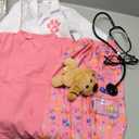 G.C Kids Veterinarian Costume Toddler Doctor Kit Scrubs Doctor Vet Costume Play Set Boys Girls Halloween Dress Up Career Day 120