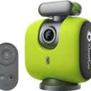 XbotGo Chameleon AI Auto Sports Action Camera - 4K 60FPS Soccer Camera and Basketball Tracking Camera for Team Sports, Live Streaming, No Subscription, Works with iOS & Android (Lemon Green)