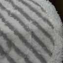 4 Pack S7001 Upgraded Steam Mop Replacement Brush Pads, Compatible with Shark S8201/S8001/S7201/S7000 Series Steam and Scrub Mop, Nylon Bristle for Polishing Hard Floors (2 White, 2 Gray)