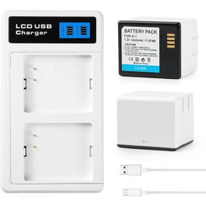 2-Pack Rechargeable Batteries for Arlo Pro,Arlo Pro 2 Cameras with Charging Station-VMC4030, VMS4430P-(Charger Included)[7.2V, 2440mAh 17.57Wh]