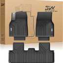 3W Floor Mats Fit for Tesla New Model Y 2025 2026 Juniper, TPE All Weather Custom Fit Floor Liner for Juniper Model Y Accessories 1st and 2nd Row Car Mats Easy Clean, Vigormold