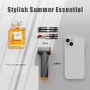 Handheld Portable Turbo Fan, 85000RPM Super High-speed Fan with 4-speed, 4000mAh, USB-C Rechargeable Personal Battery Operated, Mini Small Pocket Design for Travel/Outdoor/Vacation/Concert/Gift, Grey