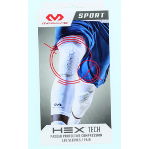 Padded Protective Compression Leg Sleeves Pair, Size S/M