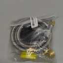 Upgraded 6 Feet High Pressure Braided Propane Hose Extension with Conversion Coupling 3/8" Flare to 1/2" Female NPT, 1/4" Male NPT, 3/8" Male Flare for BBQ Grill, Fire Pit, Heater