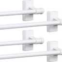 Rod Desyne 7/16 inch Magnetic Rod, 28-48 inch (Set of 4), White