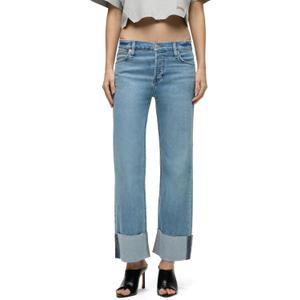 Hudson Women's Rosie High-Rise Wide Leg Ankle Jean (24, Oak)