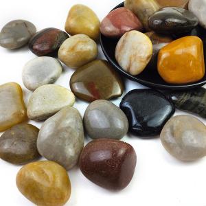 10LB Mixed Color River Rocks - 2-3 inch High Polished Decorative Pebbles, Stones for Landscaping, Natural River Rocks for Outdoor Dcor, Plants,Vase Filler,Fish Tank