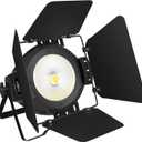 StageLights with Barn Doors - 100W COB LED Spotlights, Warm & Cold White Par Lights - DMX/Master-Slave DJ Lights, Church & Theater Spotlights