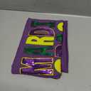 Carnival Shirts for Women Fat Tuesday V Neck Shirt New Orleans Carnival Sequins Short Sleeve Tee Tops Purple XL