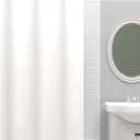 Zenna Home Waterproof Fabric Shower Curtain Or Liner 70” x 72” White New