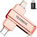 512GB Flash Drive Intended for iPhone iPad, Memory Stick Storage for Photos and Videos Backup, Compatible with iPhone iPad Android PC, Plug and Play, No Application Required (Rose Gold)