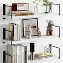Floating Shelves, 24 In Bookshelves for Room Wall, Shelves on Wall (White)