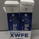 GE XWFE Refrigerator Water Filter, Genuine Replacement Filter, Certified to Reduce Lead, Microplastics, PFOA/PFOS, and 50+ Other Impurities, Compatible with GE Appliances Brands, Pack of 2