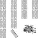 Murtenze 12 Pack 2.5 Inch Door Hinge, Silver Butt Hinges with Mounting Screws