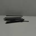 ALINK 12-Pack Reusable Black Straws, 10.5" Long Hard Plastic Tumbler Replacement Straws for 16 OZ 20 OZ 30 OZ Stanley, YETI, Mason Jar, Starbucks Tumblers, Set of 10 with Cleaning Brush