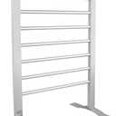 ELEGANTLIFE Fast-Heating Electric Towel Warmer for Bathroom, Heated Towel Rack with Timer & Auto Shut-Off, Aluminum 8-Bar Design, Freestanding or Wall-Mounted