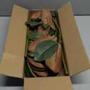 Pack of 4 - Faux Magnolia 32 Inch Long Artificial Magnolia Leaves Branches Fall Greenery 3D Plastic Printing Houseplant Plant for Indoor Outdoor Home Wedding Centerpiece Decor (Green - Pack of 4)