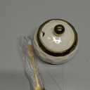 WHJY Ceramic Sugar Bowl with Lid and Spoon, Golf Design Porcelain Salt Bowl Salt Container, Modern Spice Box Seasoning Jar for Home and Kitchen Coffee Bar - White