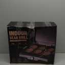 Baker's Friend Smokeless Indoor Grill with Removable Plates, Portable BBQ Grill, Electric Grill Indoor, Indoor Grills Electric Smokeless, Cooking & Grilling Gifts, Recipes Included, Graphite