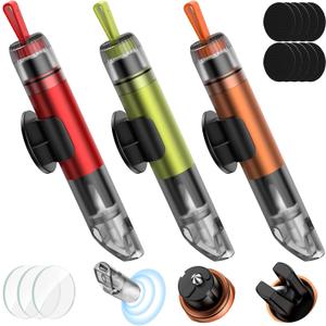 3 in 1 Car Safety Hammer Seatbelt Cutter and Survival Whistle, Safe Transparent Lid Window Breaker Seatbelt Cutter Underwater, 3-Pack Emergency Keychains car Window Breaker Tool,Glass Breaker for Cars