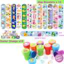 GDWDGJ 300pcs Easter Eggs with Toys Inside Bulk Filled Easter Egg Fillers 100 Pack Non Candy Stuffed Easters Basket Stuffers Essentials for Kids Girls Toddlers Boys Easters Egg Hunt Party Favors