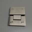 Alise Glass Shower Door Hinges, 180 Degree Shower Door Hinges for Glass Doors,Heavy Duty Stainless Steel Cabinet Hinges,Frameless Shower Doors Hardware Replacement Part,Brushed Nickel