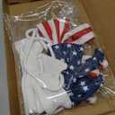 4th of July Decorations - 6.5 Ft Patriotic Bow Garland - Memorial Day Decor - America 250th Anniversary Decoration - Fourth of July Home Party Supplies Independence Day Accessories for Indoor Outdoor