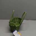 Hand Woven  Wine Bottle Basket, Mountain Green.